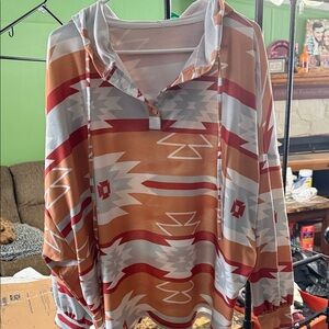 Aztec-Inspired Multicolor Hoodie
